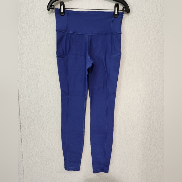 Lululemon Fast And Free High Rise Fleece Tight 28" Size 6 Psychic - Picture 1 of 9